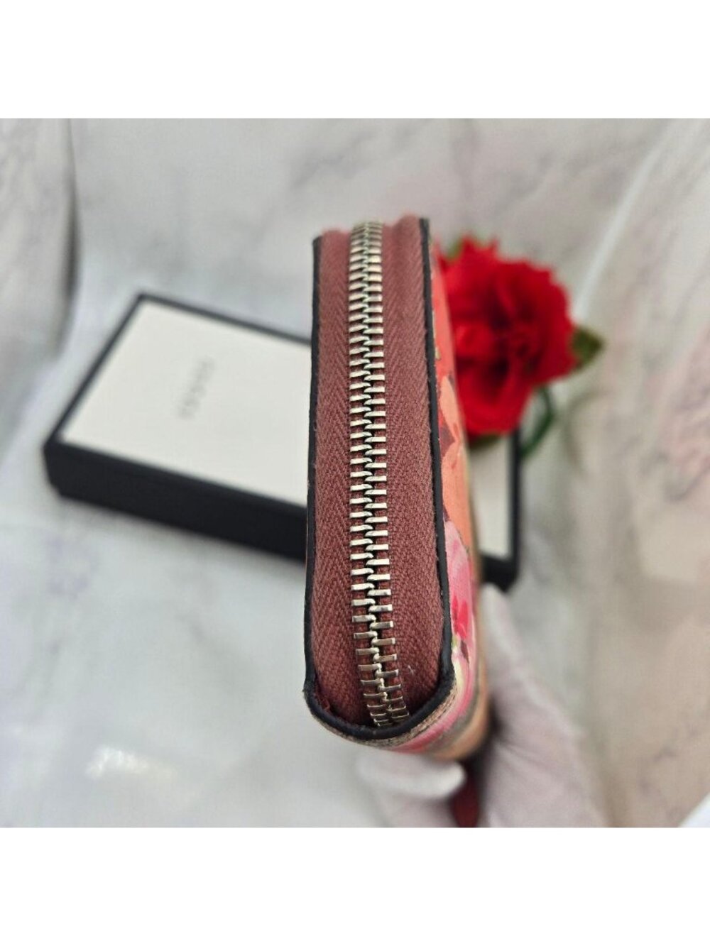 Gucci Wallet Blooms Flower Pink - Picture 10 of 14